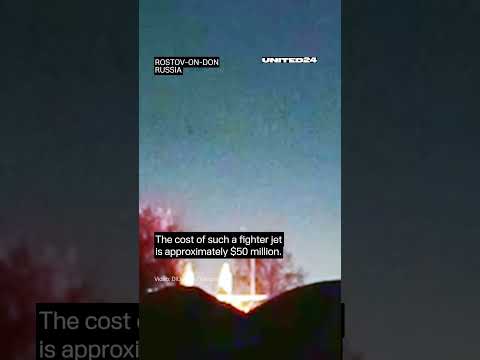 Partisans Burned Russian Su-30SM Fighter Jet on Russian Territory #warinukraine