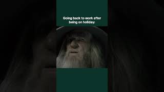 Going back to work after being on holiday #workmemes