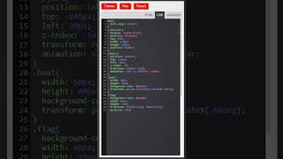 Animated boat #html #css #computerlife #coding #computereducation #webdesign #python #codelover #boa