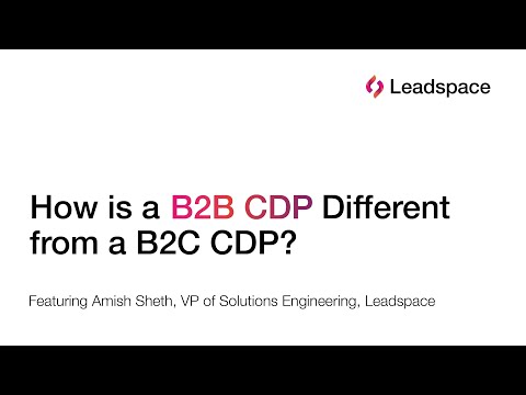 How Is a B2B CDP Different from a B2C CDP?