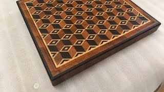End grain 3D cutting board