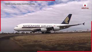 因疫情停飞在澳洲沙漠待了一年多　新航A380回家啦！