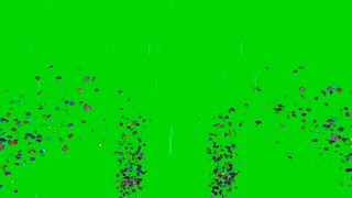 Green screen confetti effect