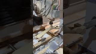 CNC 5-axis woodworking lathe for furniture parts#woodworking#cnc#lathe#furniture#drilling#curveparts