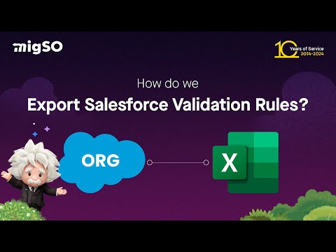 How to Export Salesforce Validation Rules using migSO | Tutorial