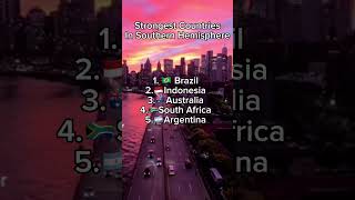 Strongest Countries in southern hemisphere #geographymapping #country #geography #shorts