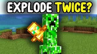 What Happens If a Creeper Holds a Totem of Undying?