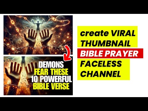 Create Viral Bible Prayer Thumbnails - Boost your views