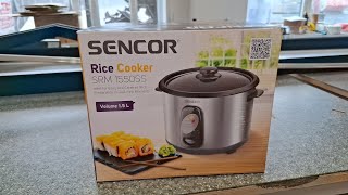 SENCOR Rice Cooker SRM 1550SS.Unboxing