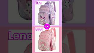 Lisa or Lena #kuromiandmymelody #quickquiz #backtoschool #temufinds #lisaorlena