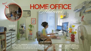 my 2025 work from home office setup — DIY painting tips, wfh desk tour, cozy room makeover