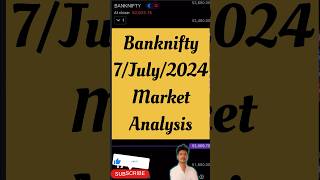 BANKNIFTY TOMORROW PREDICTION!! 8/JULY MARKET ANALYSIS #nifty #youtubeshorts #intraday