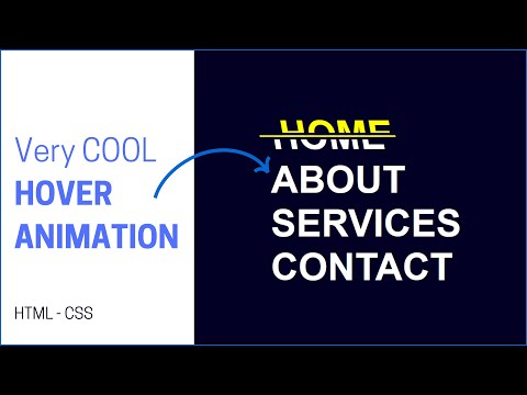 Create Split Hover Animation | CSS & HTML
