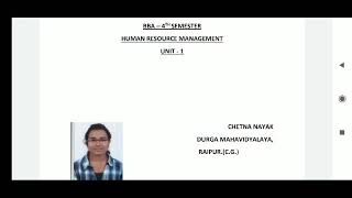 Role of hrm