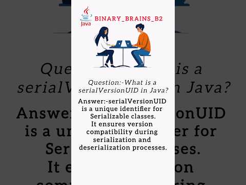What is a serialVersionUID in Java❓ #binary_brains_b2 #javabrains #javaexperts