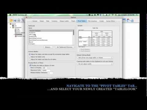 APA Tables Podcast