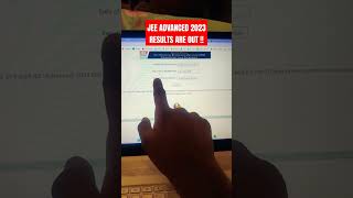JEE Advanced 2023 Results are out !!! #josaa2023 #jeeadvance2023