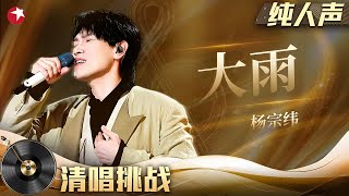 听一遍就彻底爱上！杨宗纬清唱《大雨》破碎感拉满！#清唱挑战