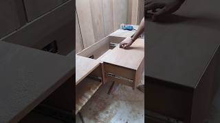TV cabinet amazing settop box drawers #woodworking #furniture #shortvideo