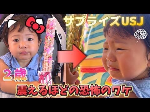 【おでかけVlog】初ユニバ！２歳と５歳の子連れ誕生日サプライズ！が恐怖と化する#usj