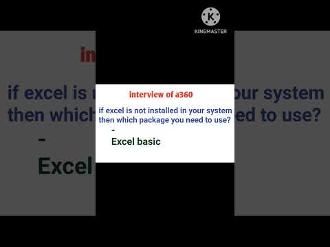 #excel #a360 #automationanywhere #interview #rpa #package #education #automation #interviewtips#exam