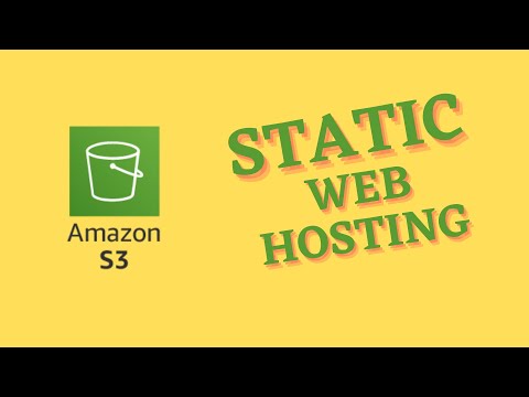 AWS S3 static web hosting (Amazon web services s3 static hosting)