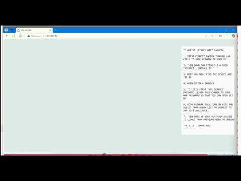 How to Unbind #uniarch  WiFi Camera of #unv