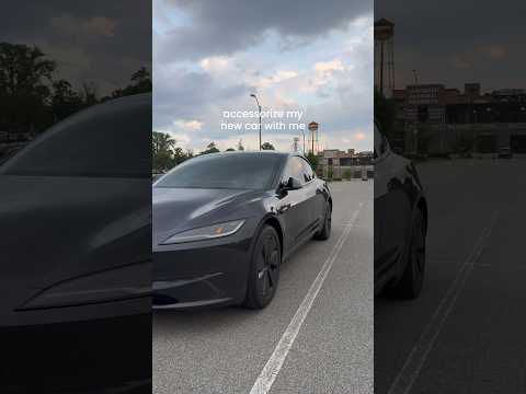 Added some accessories to my new car #car #tesla #lifestyle