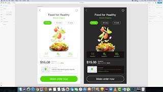 UI Concept Detail item product for App with  adobe xd tutorial ux