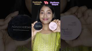 FacesCanada Vs Blue Heaven Compact Powder 😱🖤🤎 #shorts #compact #facescanada #makeup #youtubeshorts