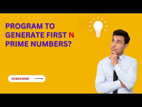 Program to generate first n prime number