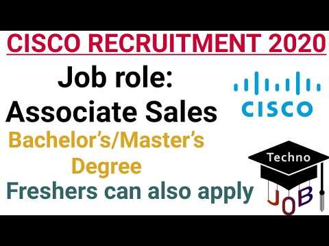 CISCO Recruitment 2020 for Associate Sales Engineer | B.E/B.Tech/Degree | Bangalore | Apply Online