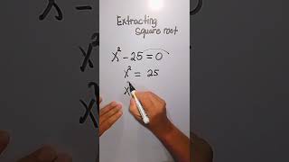 Extracting Square Root