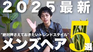 【保存版】2025年最新メンズヘア５選|髪型探し|メンズヘアスタイル|メンズパーマ|メンズカット|