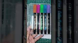Unboxing Flair Creative Outline Paint Markers 🥱😮‍💨 #unboxing #flair