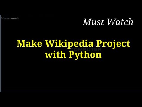 Wikipedia Project in Python