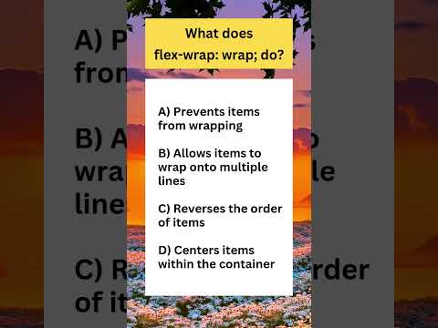 What does Flex-wrap do? #shorts