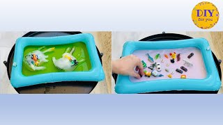 Easy DIY Science Experiment for kids Ice Hands Gloves !!
