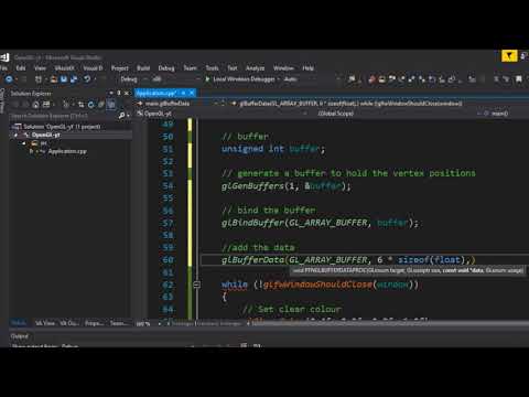 C++ OpenGL Episode 2 (Timelapse) GL_TRIANGLES VertexAttribArray
