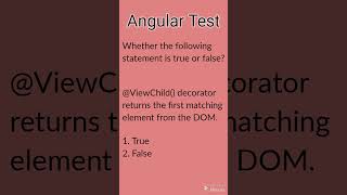Angular Test Question