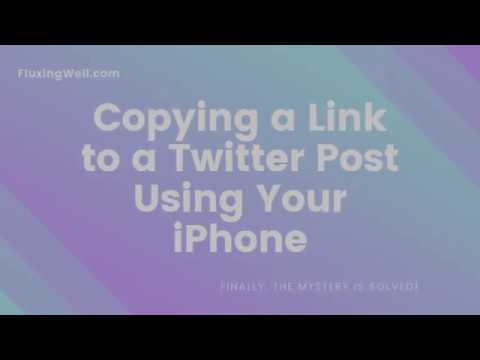 Copying a Link to a Twitter Post Using Your iPhone