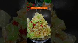 Simple Stir-fried cabbage recipe #chinesefood #chineserecipe #foodie #vegetables