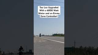 Tao Leo Upgraded With a 6000 Watt Motor and an Emmo Zone Controller! #motorcycle #electricbike