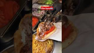Greek Fast Food: Pita Gyros 🇬🇷 #kos #island #fastfood #mediterranean #holiday #travel #walktour