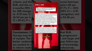 Red Light Therapy Improves Vision?