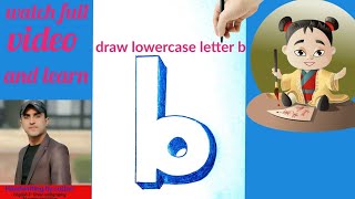 How to draw lowercase letter b in 3d#shorts#3dalphabet