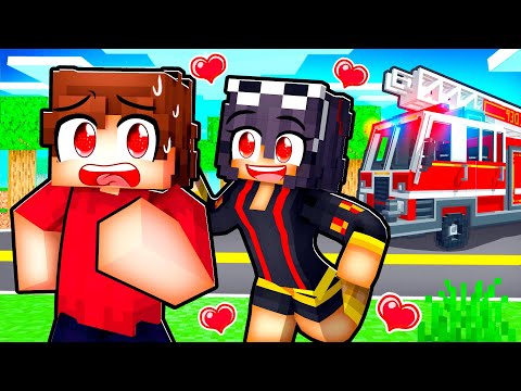A Firefighter Has a Crush On Me In Minecraft!