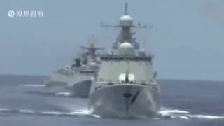 中国094核潜艇打开核弹发射井画面  具備戰略核巡航