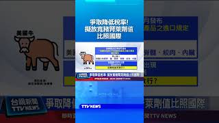 爭取降低稅率！擬放寬豬腎萊劑值比照國際 #關稅 #萊豬 #美國