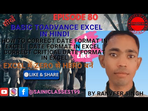 How to correct date format in excel | Date format in Excel | Correct Critical Date Format in Excel |